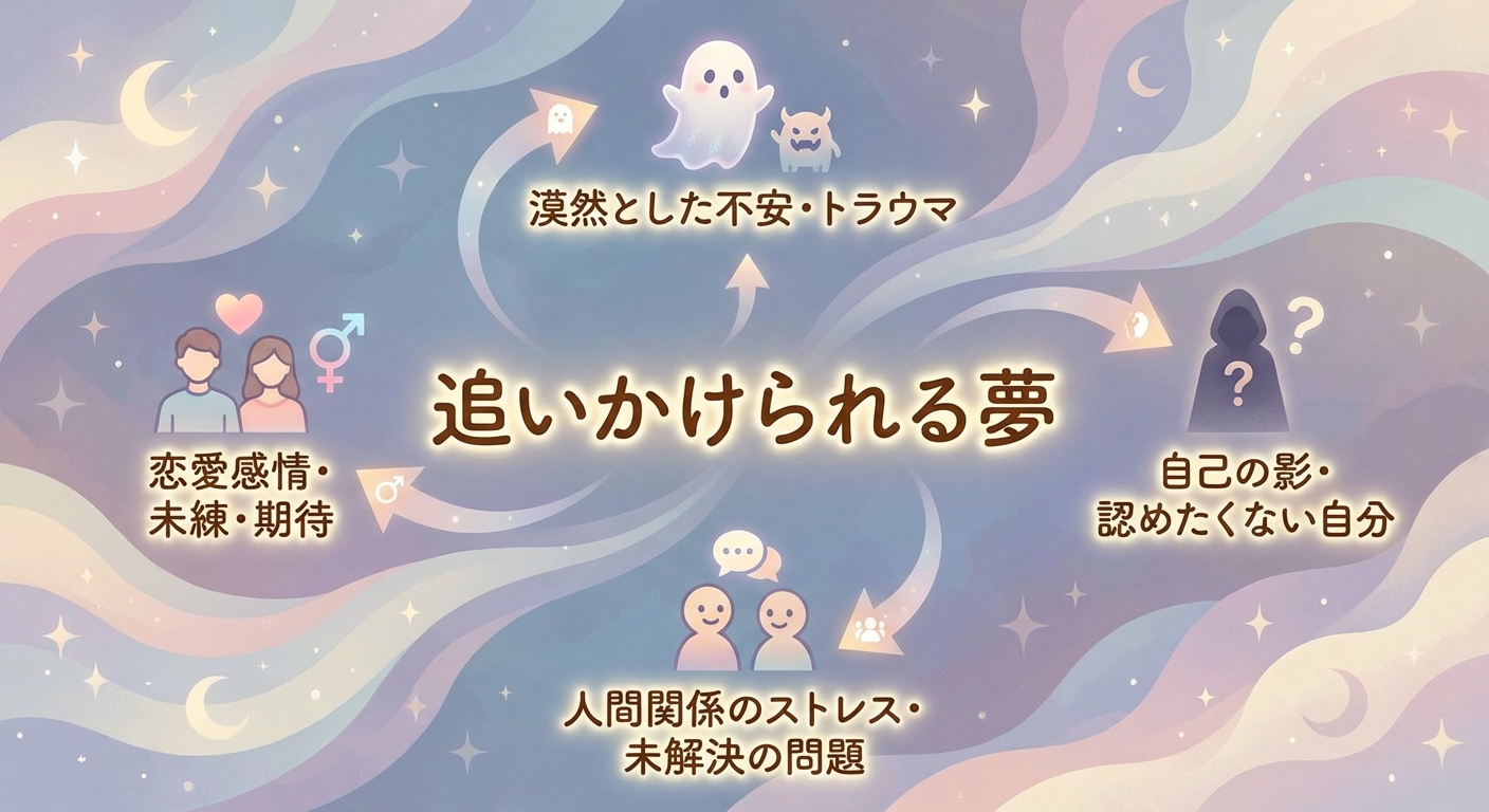 追いかけられる夢の図解