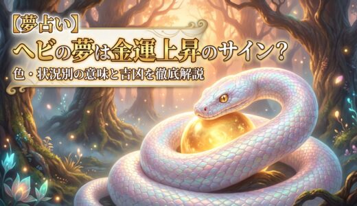 【夢占い】ヘビの夢は金運上昇のサイン？色・状況別の意味と吉凶を徹底解説｜マダムnonoのスピリチュアル診断