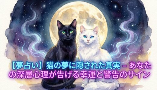 【夢占い】猫の夢に隠された真実 – あなたの深層心理が告げる幸運と警告のサイン